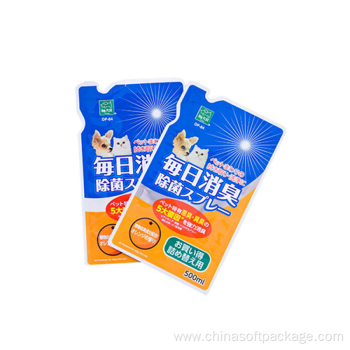 Stand Up Aluminum Pouch For Liquid Disinfectant